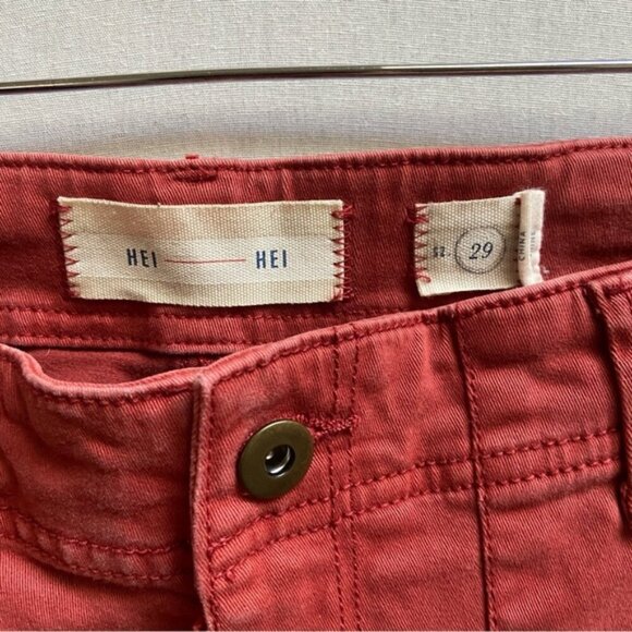 Anthropologie Hei Hei cargo slim mid rise pants Sz 29 - Picture 7 of 11
